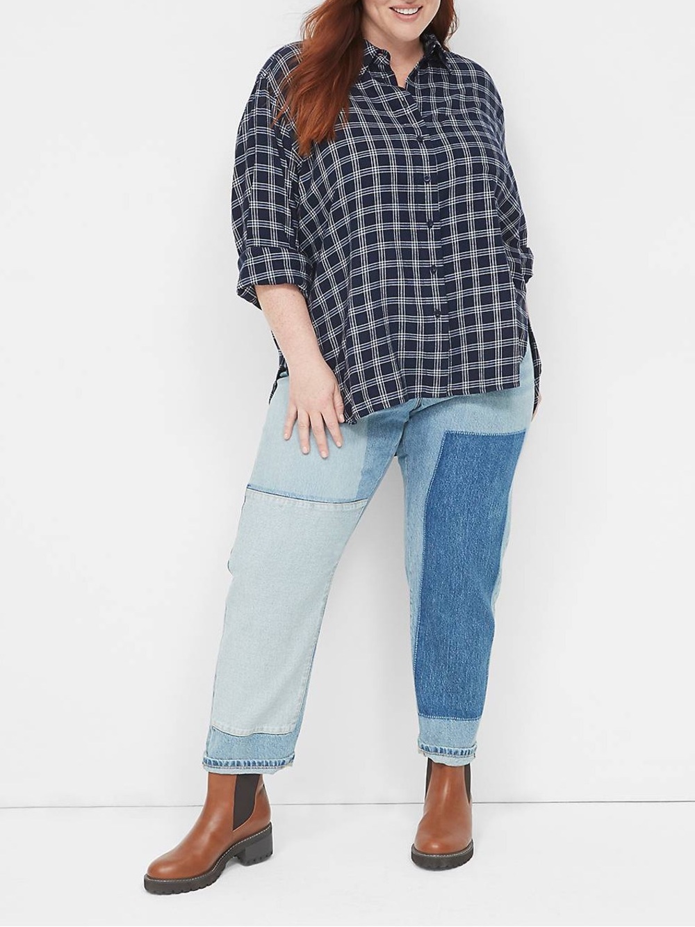 Lane Bryant Long-Sleeve Button-Down Plaid Flannel 18/20